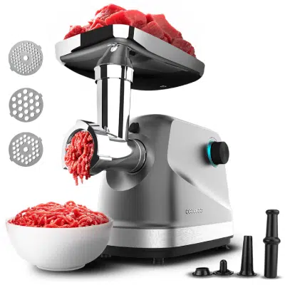 Picadora de carne eléctrica Cecotec Crusher 1400 Steel