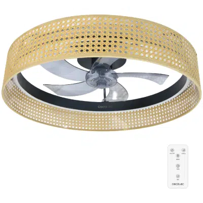 Ventilador de techo de diseño Cecotec EnergySilence LampAero 600 Beige Design