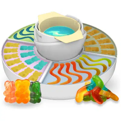 Máquina para hacer golosinas y fondue de chocolate 2 en 1 Fun&Sugar Gummy