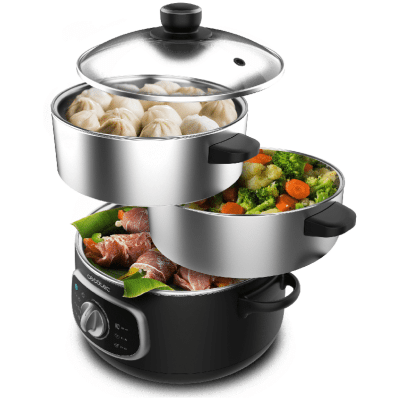 Vaporera eléctrica Cecotec Vapovita SteelPot