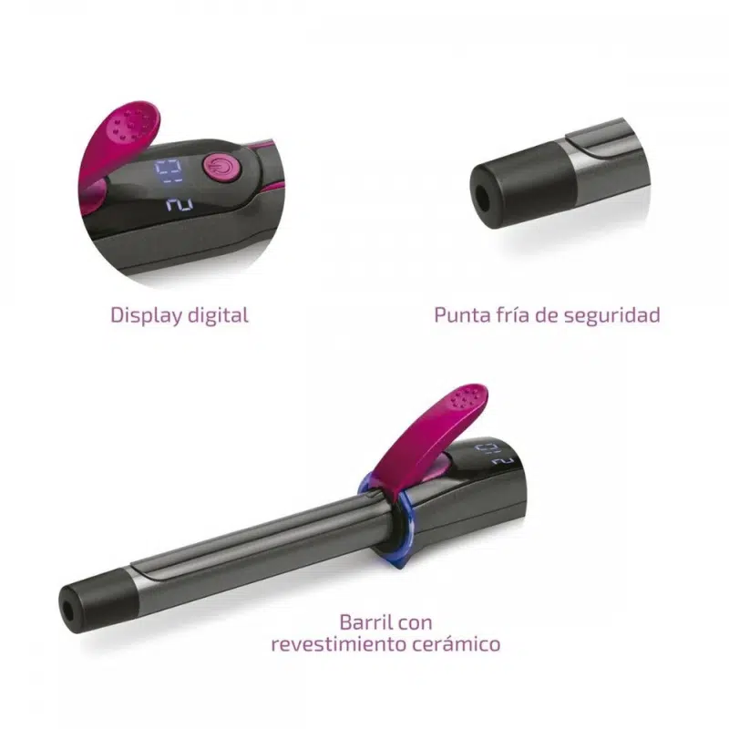 Rizador de pelo cerámico Ufesa 19mm Ringlet - Imagen 3