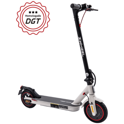 Patinete eléctrico ZWheel ZFox Blanco y Negro Reacondicionado Homologado DGT