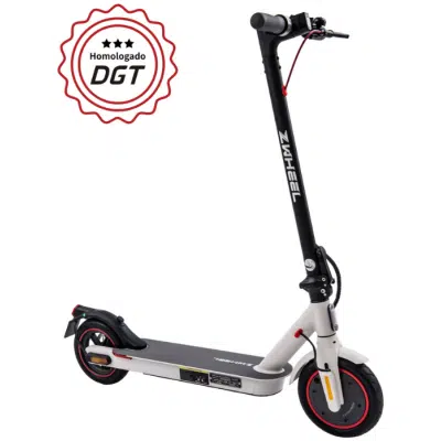 Patinete eléctrico ZWheel ZFox Blanco y Negro Reacondicionado Homologado DGT