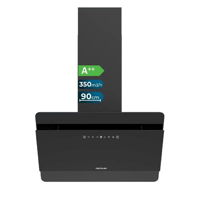 Campana extractora Cecotec Bolero Flux DT 608000 Glass Black A++