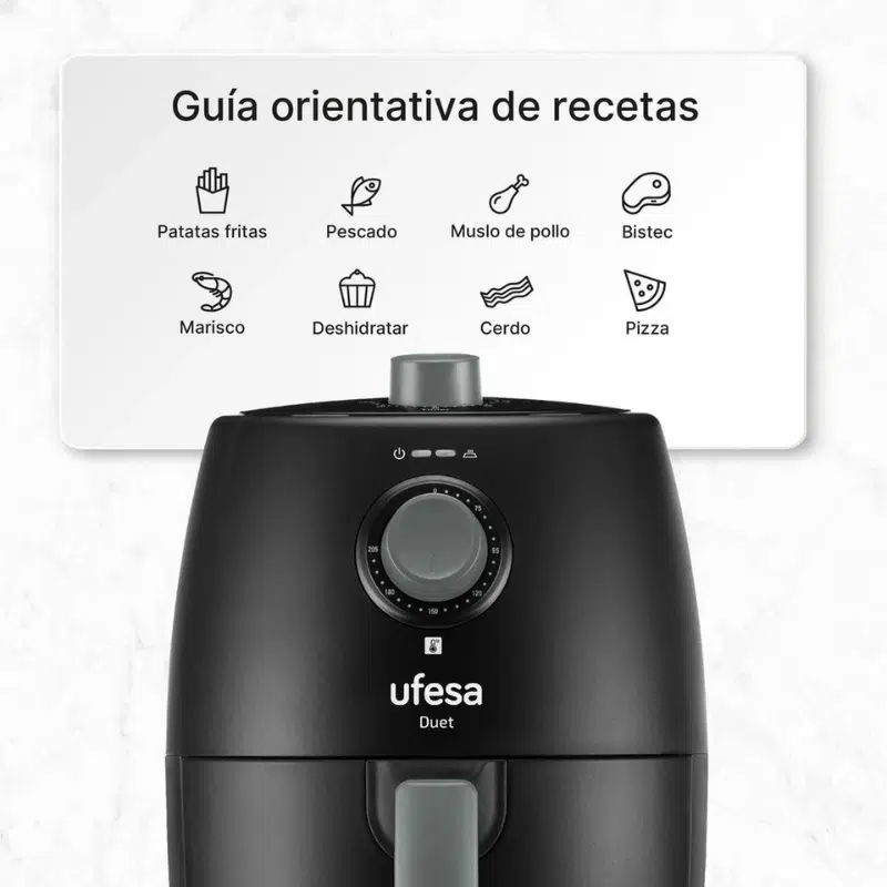 Freidora de aire Ufesa Duet 2L - Imagen 3