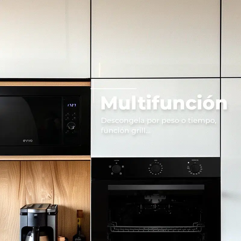 Microondas integrable EVVO Mi35 Negro - Imagen 3