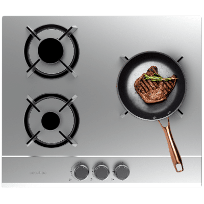 Placa de gas Cecotec Bolero Squad G 3200S Inox