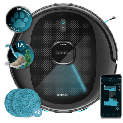 Robot aspirador Cecotec Conga 9990 AI Spin Revolution Ultra Power