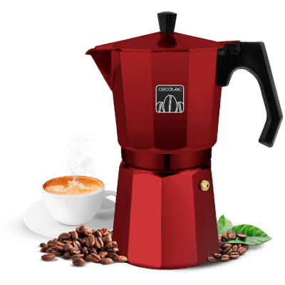 Cafetera italiana Cecotec Mokclassic 300 Red