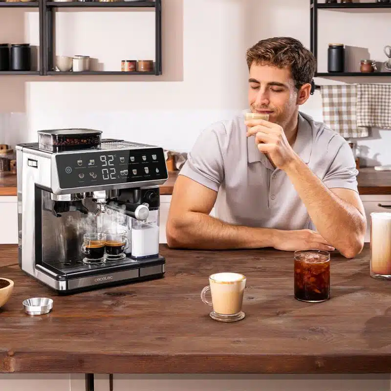 Cafetera express Cecotec Power Espresso 20 Barista Grind & Latte Pulse - Imagen 9