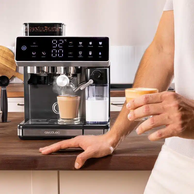 Cafetera express Cecotec Power Espresso 20 Barista Grind & Latte Pulse - Imagen 4