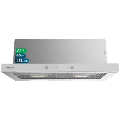 Campana extractora Cecotec Bolero Flux TLT 604400 Glass White A+++