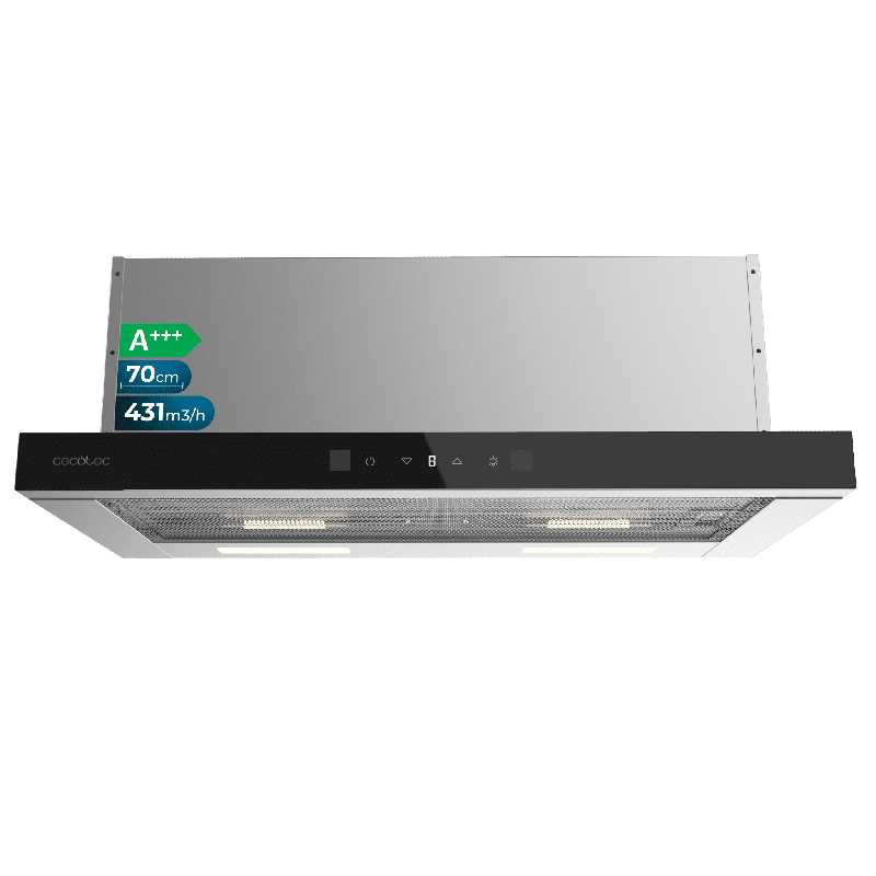 Campana extractora Cecotec Bolero Flux TLT 704400 Glass Black A+++