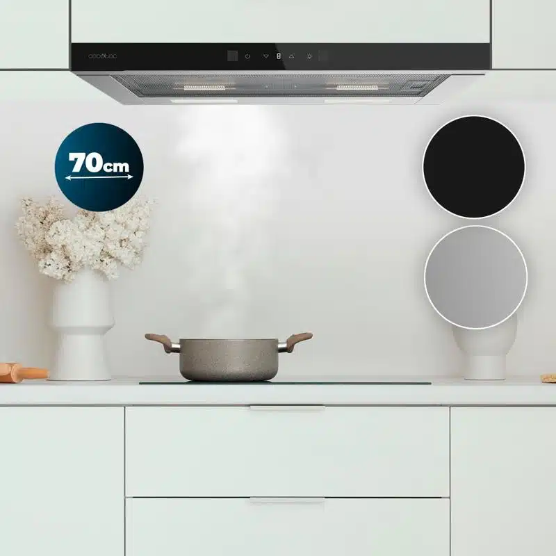 Campana extractora Cecotec Bolero Flux TLT 704400 Glass Black A+++ - Imagen 7