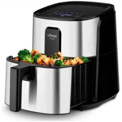 Freidora de aire Digital Ufesa Hawk 6L 1500W Inox/Negra