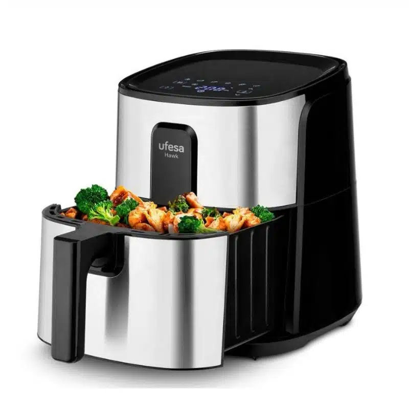 Freidora de aire Digital Ufesa Hawk 6L 1500W Inox/Negra