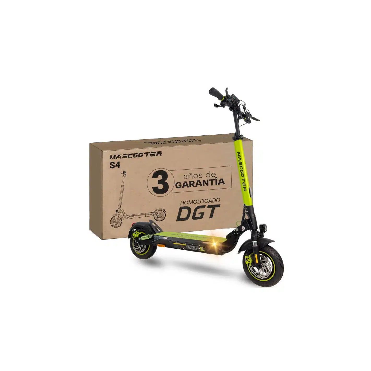 Patinete eléctrico Mascooter S4 Homologado DGT