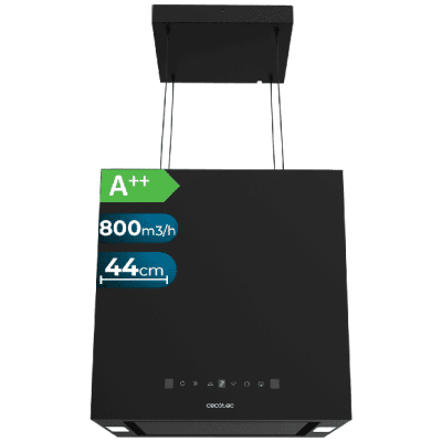 Campana extractora isla Cecotec Bolero Flux CCT 448000 Black A++