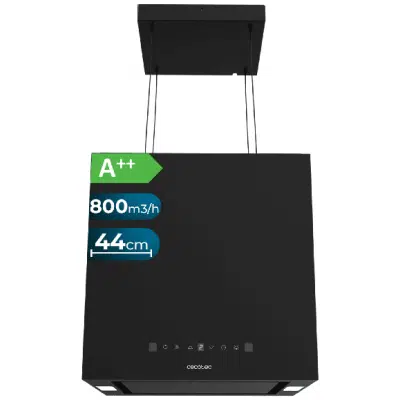 Campana extractora isla Cecotec Bolero Flux CCT 448000 Black A++