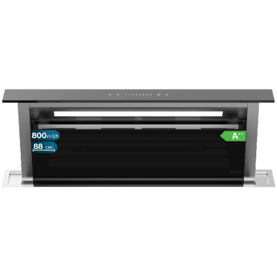 Campana extractora de encimera Cecotec Bolero Flux ET 908000 Glass Black A++