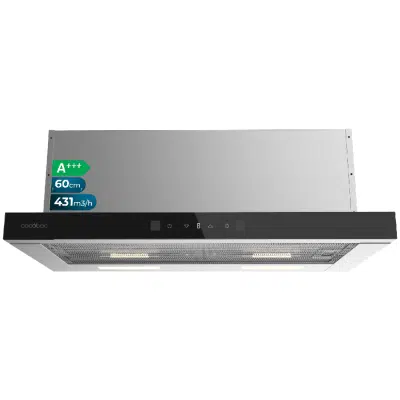 Campana extractora Cecotec Bolero Flux TLT 604400 Glass Black A+++