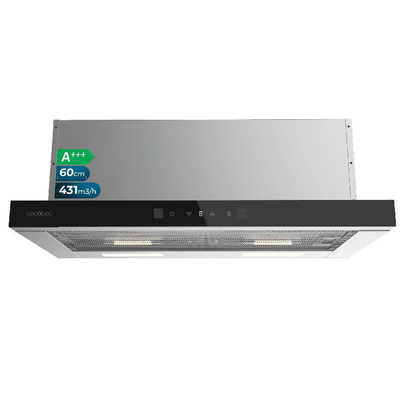 Campana extractora Cecotec Bolero Flux TLT 604400 Glass Black A+++