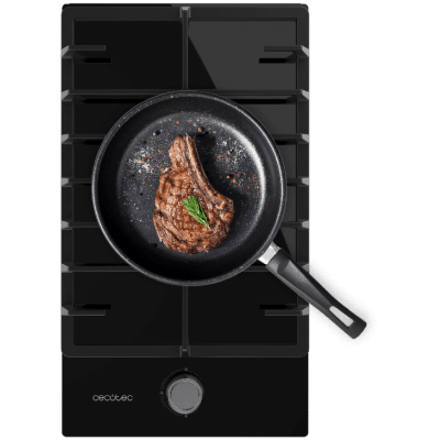 Placa de gas Cecotec Bolero Squad G 1200F Glass Black