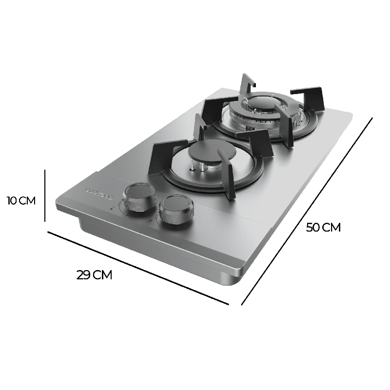 Placa de gas Cecotec Bolero Squad G 2200S Inox - Imagen 5