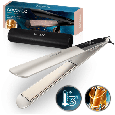Plancha de pelo Cecotec Lisse Keratin Essence Champagne