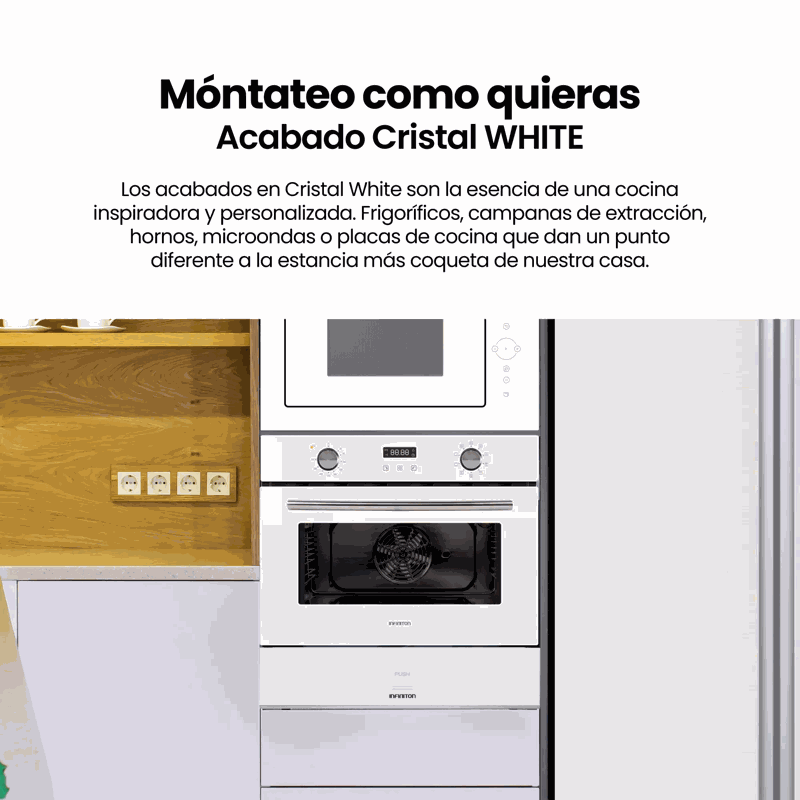 Horno encastrable Infiniton 40ACW0 45cm Blanco - Imagen 6
