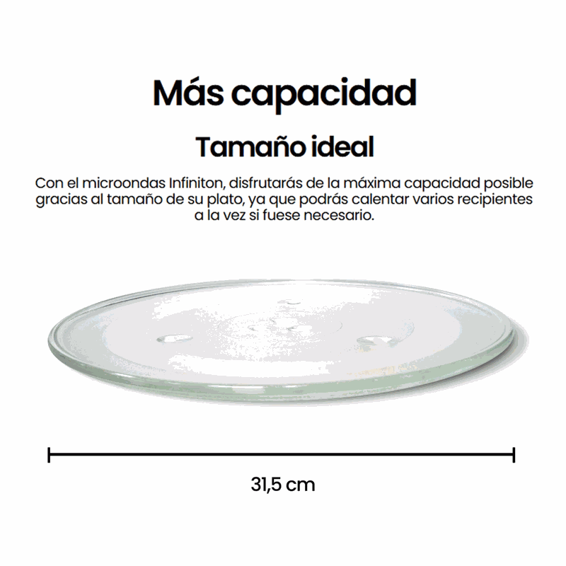 Microondas con Grill Infiniton MW-2511C 25L Inox - Imagen 6