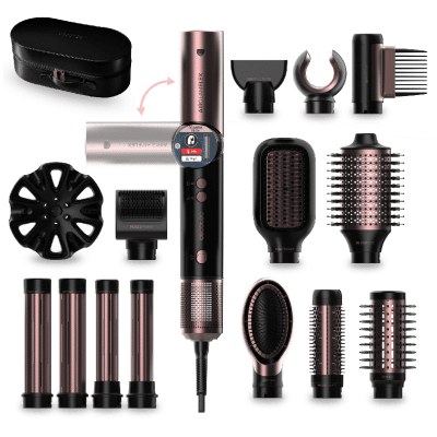 Moldeador de pelo Cecotec AirGlam 14in1 Flex Black