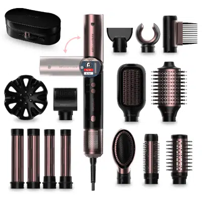 Moldeador de pelo Cecotec AirGlam 14in1 Flex Black