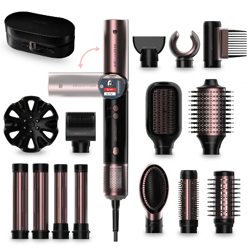Moldeador de pelo Cecotec AirGlam 14in1 Flex Black