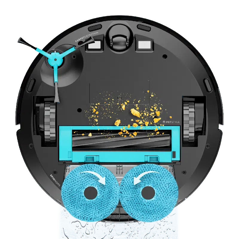 Robot aspirador Cecotec Conga 9590 Spin Revolution Ultra Power Home 8-MOP - Imagen 4