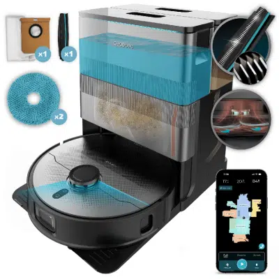 Robot aspirador láser con base de autovaciado Cecotec Conga X100 X-Treme