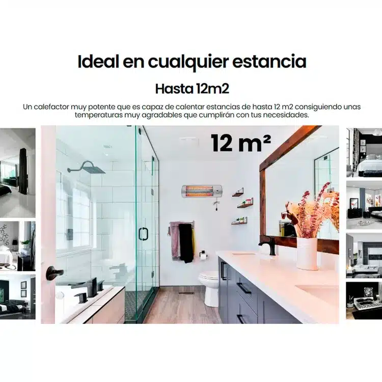 Calefactor de cuarzo Infiniton HQP-W22 - Imagen 2