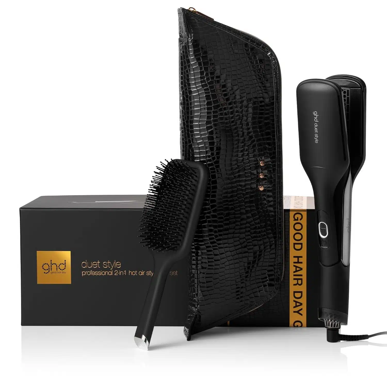 Plancha de pelo 2en1 GHD Duet Style Gift set negro