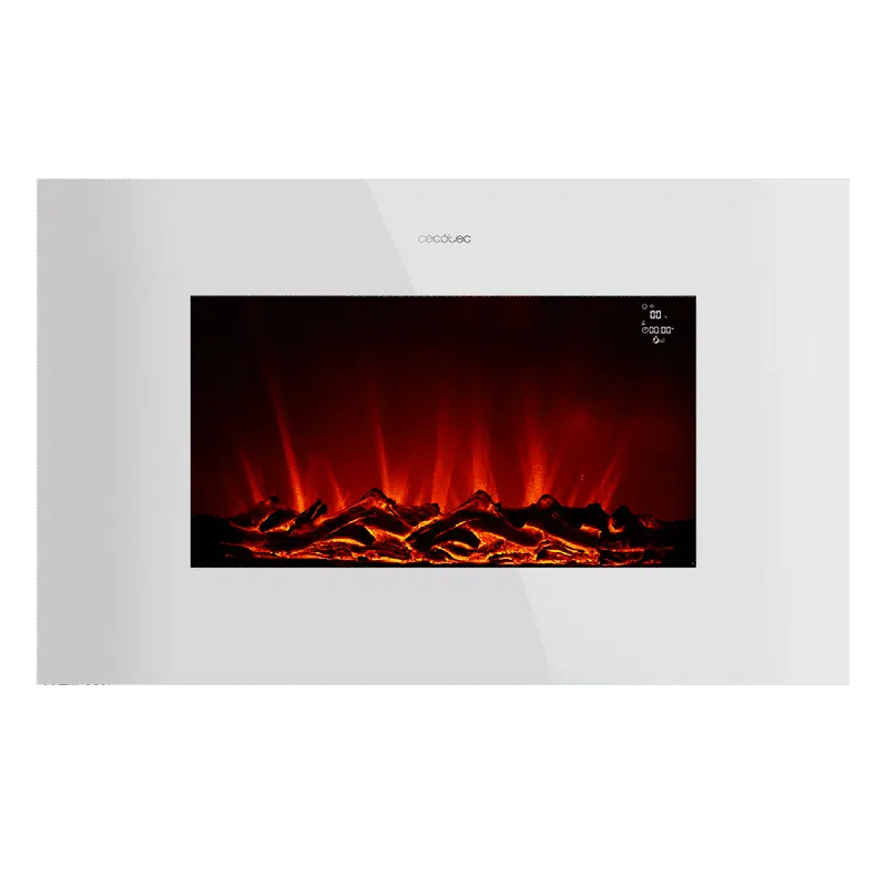 Chimenea eléctrica ReadyWarm 3590 Flames Connected White Cecotec - Imagen 2