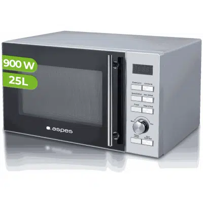 Microondas cerámico Aspes AMWC25900DGN 25L Inox