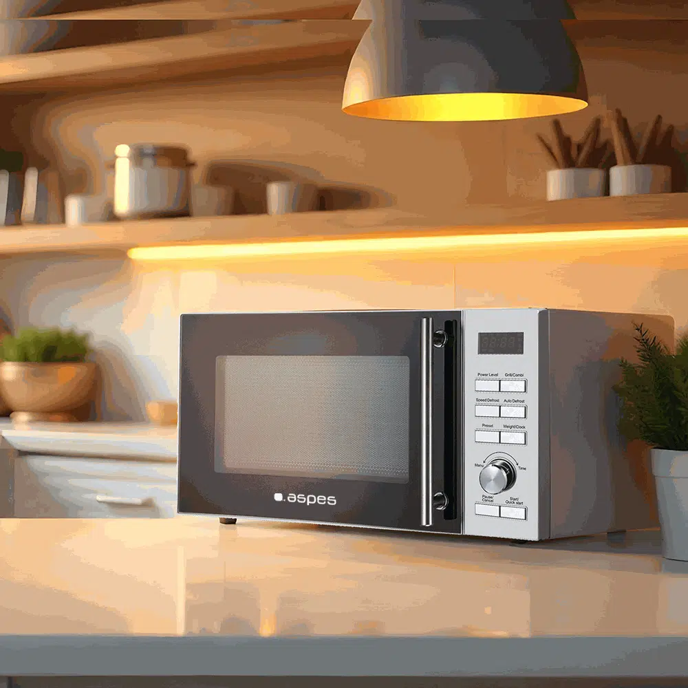 Microondas cerámico Aspes AMWC25900DGN 25L Inox - Imagen 7