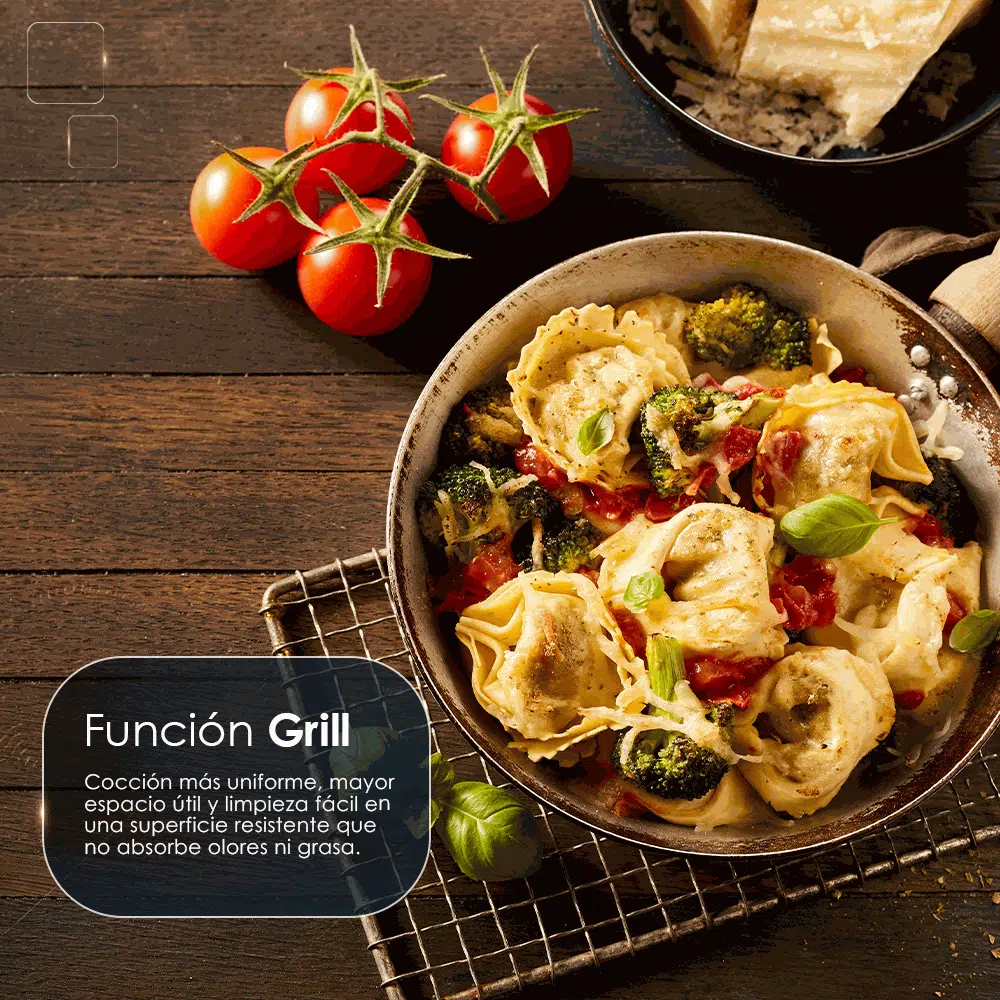 Microondas Grill Hyundai HME207DGI00 20L Inox - Imagen 3