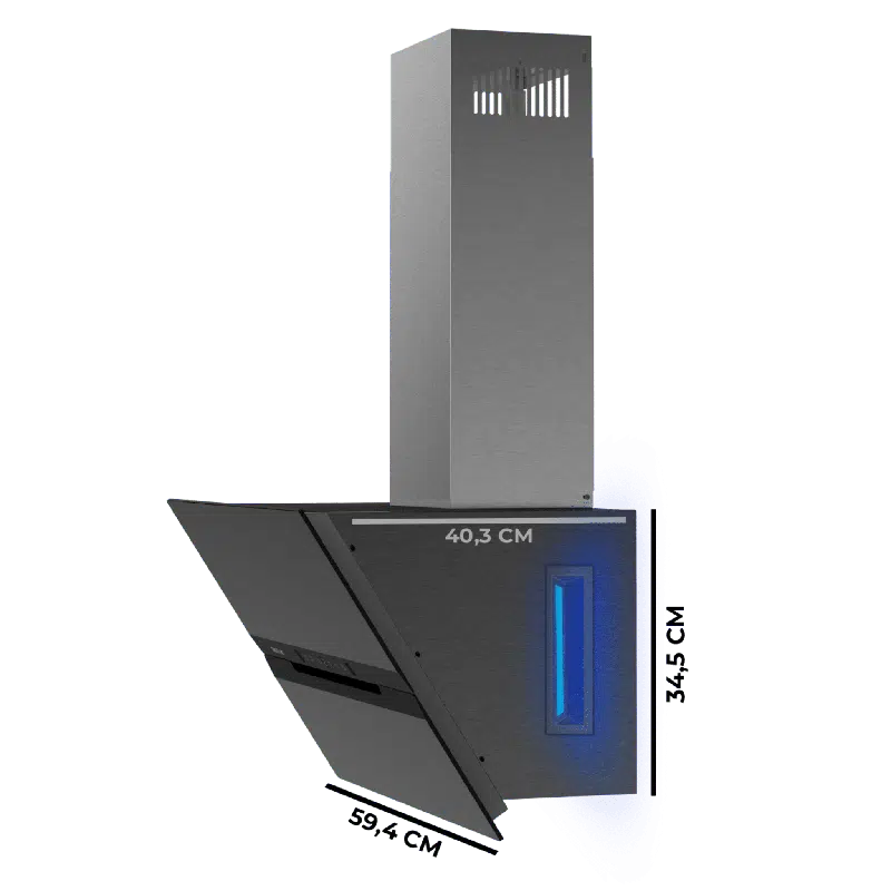 Campana extractora Cecotec Bolero Flux DT 608010 Glass Black A++ - Imagen 3