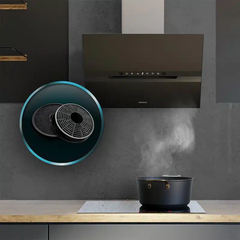 Campana extractora Cecotec Bolero Flux DT 608010 Glass Black A++ - Imagen 7