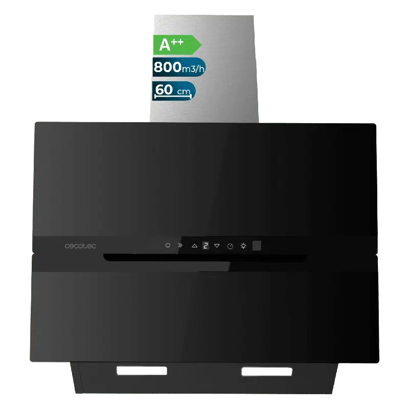 Campana extractora Cecotec Bolero Flux DT 608010 Glass Black A++