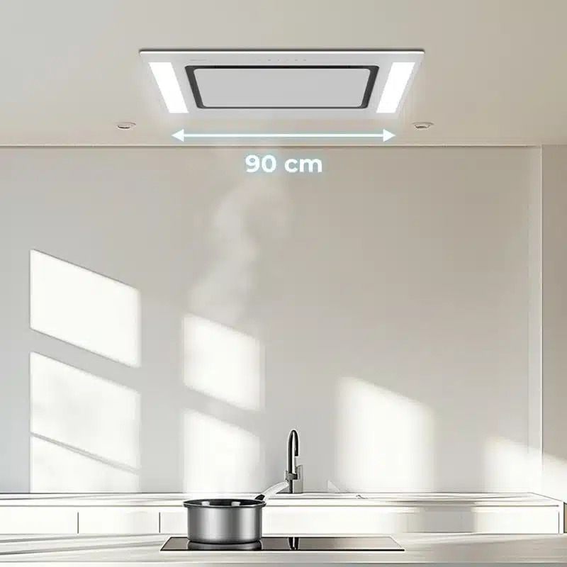 Campana extractora Cecotec Bolero Flux TIR 908000 Glass White A++ - Imagen 8