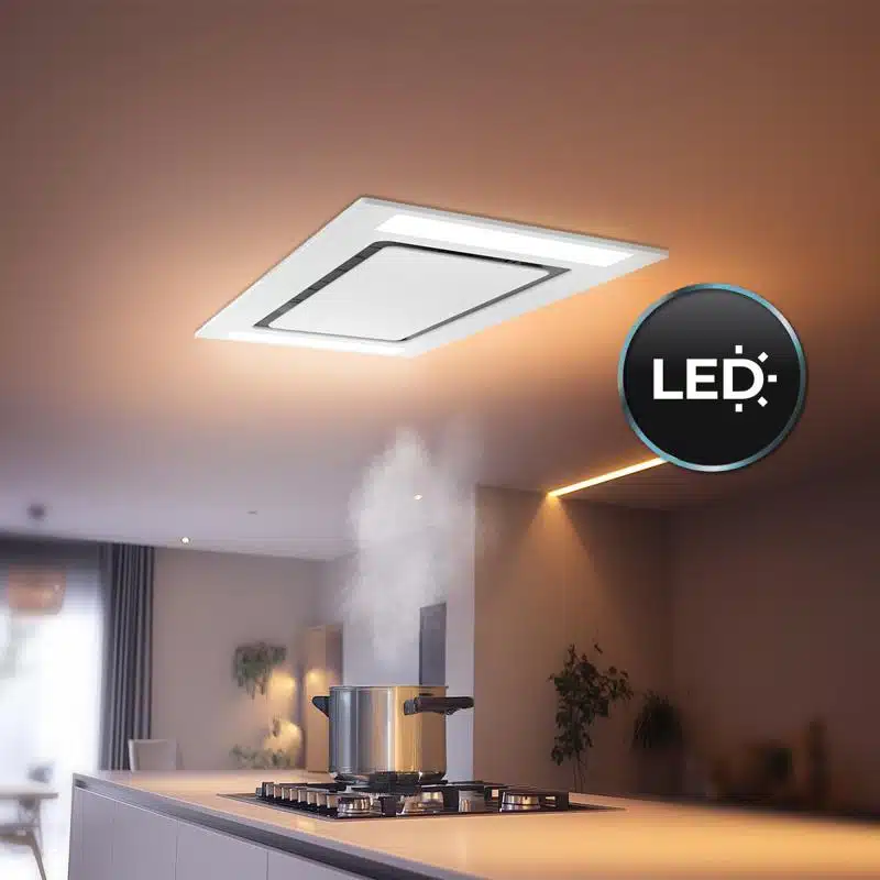 Campana extractora Cecotec Bolero Flux TIR 908000 Glass White A++ - Imagen 12