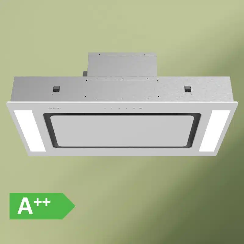 Campana extractora Cecotec Bolero Flux TIR 908000 Glass White A++ - Imagen 13