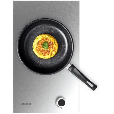 Placa de gas 1 fuego Cecotec Bolero Squad G 1400S Inox