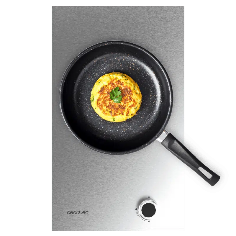 Placa de gas 1 fuego Cecotec Bolero Squad G 1400S Inox